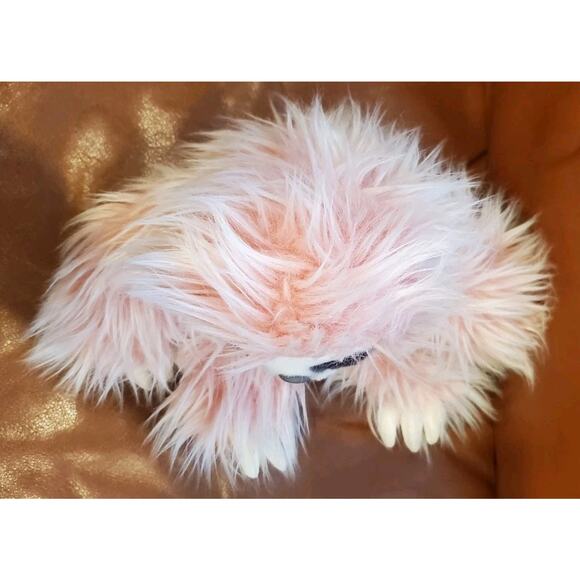 14 Inch Aurora Purely Luxe Fuzzy Pink Sloth Stuffed Animal Plush Toy With Claws - Picture 5 of 12